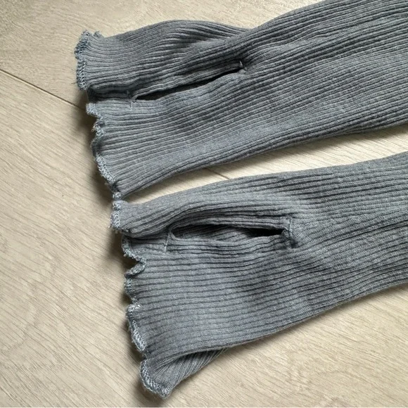 Free People We The Free Blue Cotton Linen Blend V-Neck Empire Waist Top XS - Picture 15 of 16